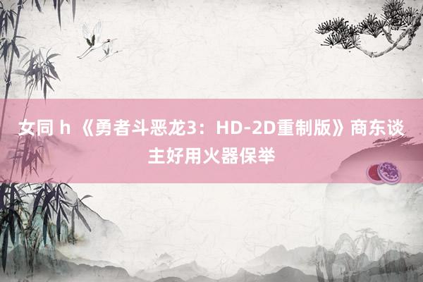 女同 h 《勇者斗恶龙3：HD-2D重制版》商东谈主好用火器保举