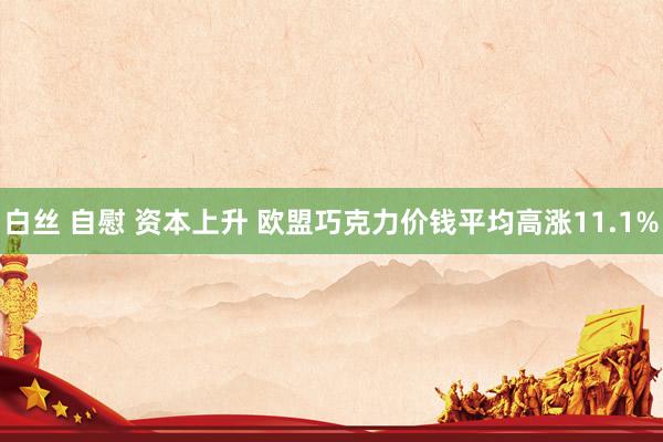 白丝 自慰 资本上升 欧盟巧克力价钱平均高涨11.1%