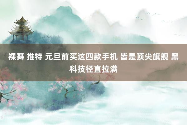 裸舞 推特 元旦前买这四款手机 皆是顶尖旗舰 黑科技径直拉满