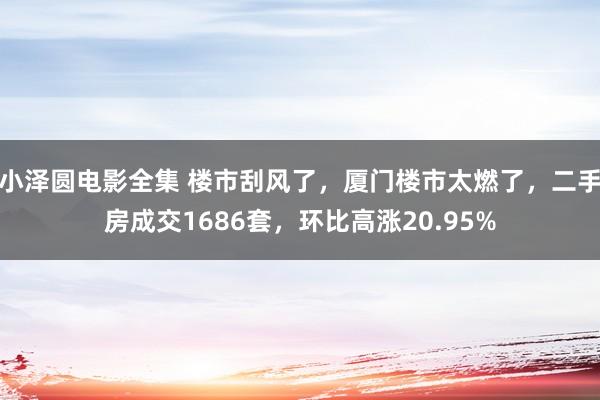 小泽圆电影全集 楼市刮风了，厦门楼市太燃了，二手房成交1686套，环比高涨20.95%