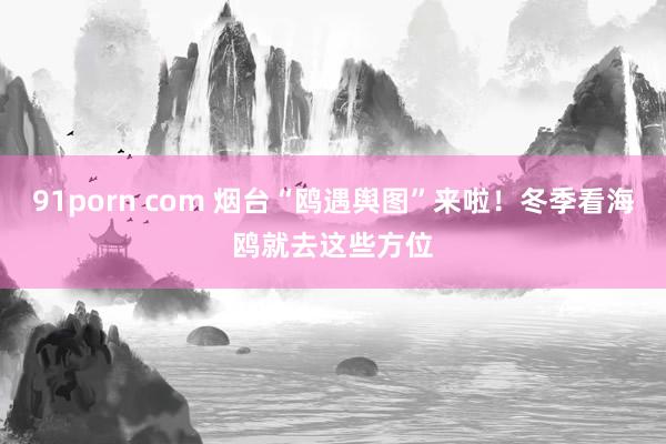 91porn com 烟台“鸥遇舆图”来啦！冬季看海鸥就去这些方位