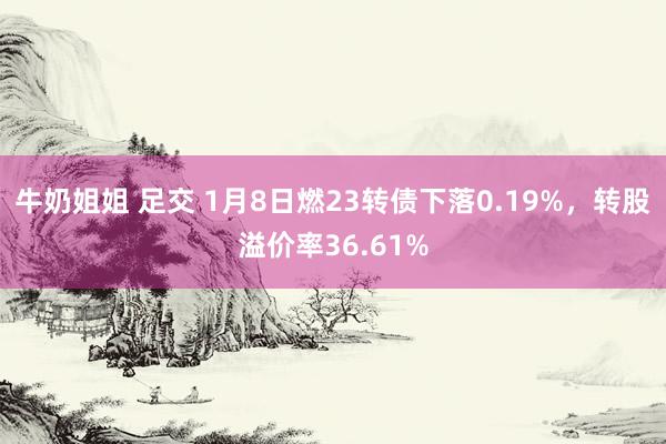 牛奶姐姐 足交 1月8日燃23转债下落0.19%，转股溢价率36.61%