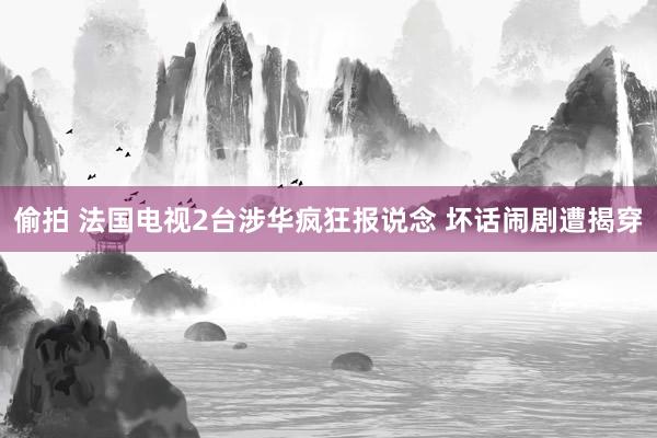 偷拍 法国电视2台涉华疯狂报说念 坏话闹剧遭揭穿