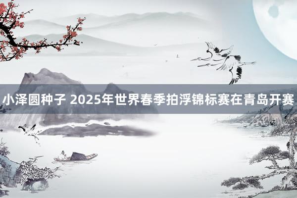 小泽圆种子 2025年世界春季拍浮锦标赛在青岛开赛