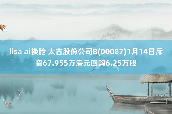 lisa ai换脸 太古股份公司B(00087)1月14日斥资67.955万港元回购6.25万股