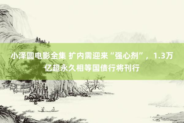 小泽圆电影全集 扩内需迎来“强心剂”，1.3万亿超永久相等国债行将刊行