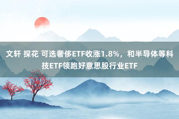文轩 探花 可选奢侈ETF收涨1.8%，和半导体等科技ETF领跑好意思股行业ETF